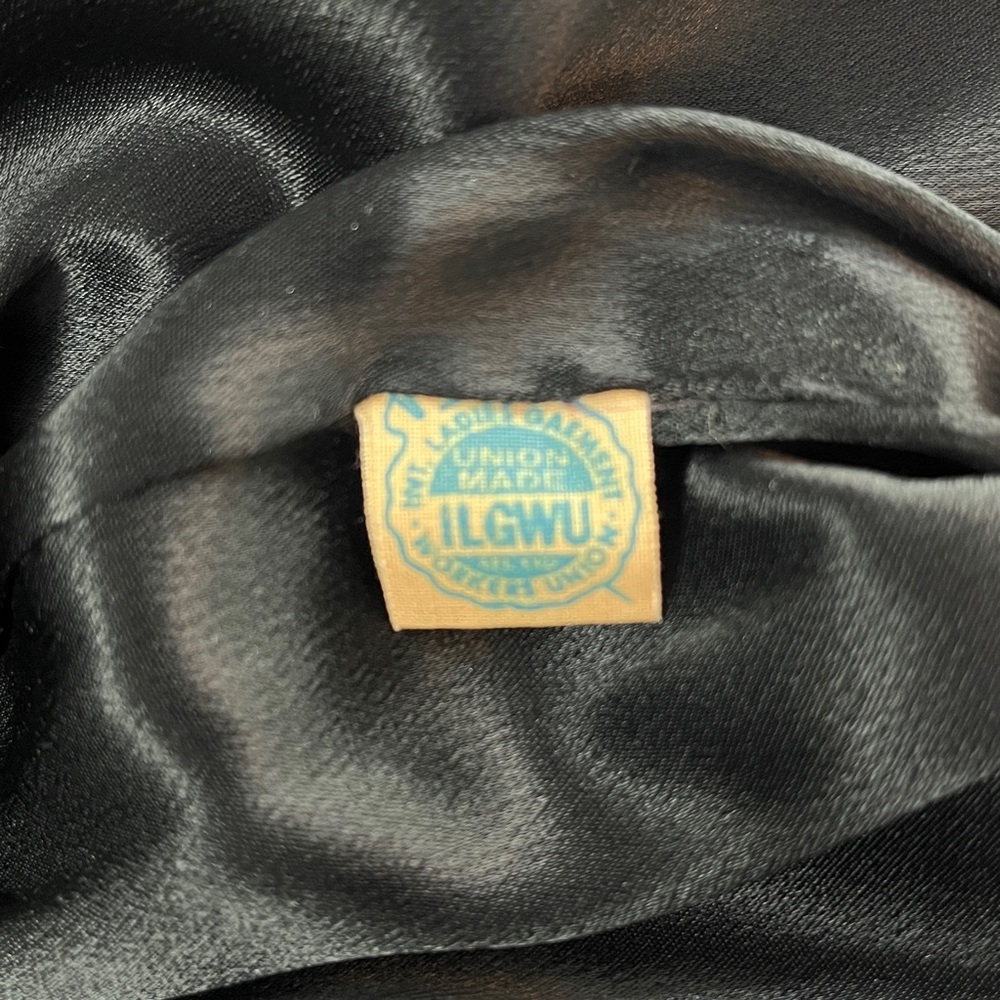 Vintage 60s 100% Cashmere Dress Coat Black Long Royal Afghan JJ O’Donnell - Picture 8 of 8